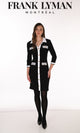 Frank Lyman - 263014 - Black/Off White - Knit Dress - New