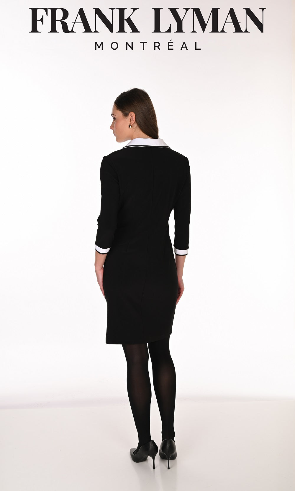 Frank Lyman - 263014 - Black/Off White - Knit Dress - New