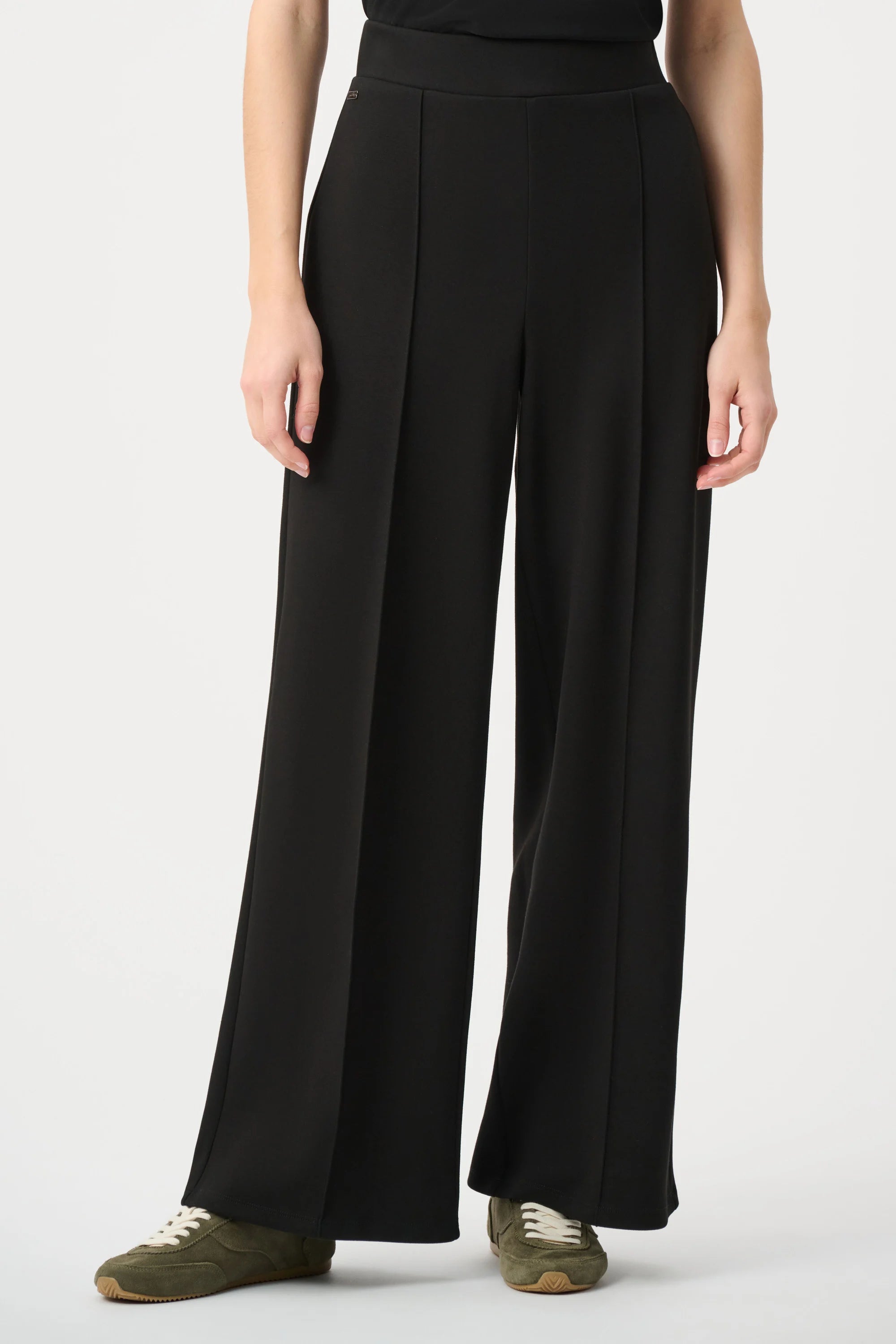 Joseph Ribkoff  - 263612 - Scuba Jersey Wide Leg Pull-On Pants - Sport - Black