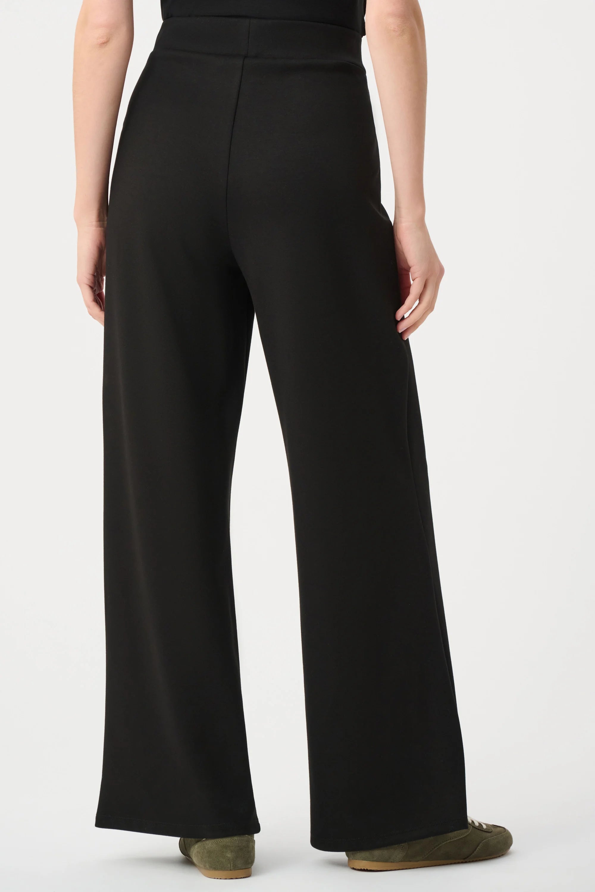 Joseph Ribkoff  - 263612 - Scuba Jersey Wide Leg Pull-On Pants - Sport - Black