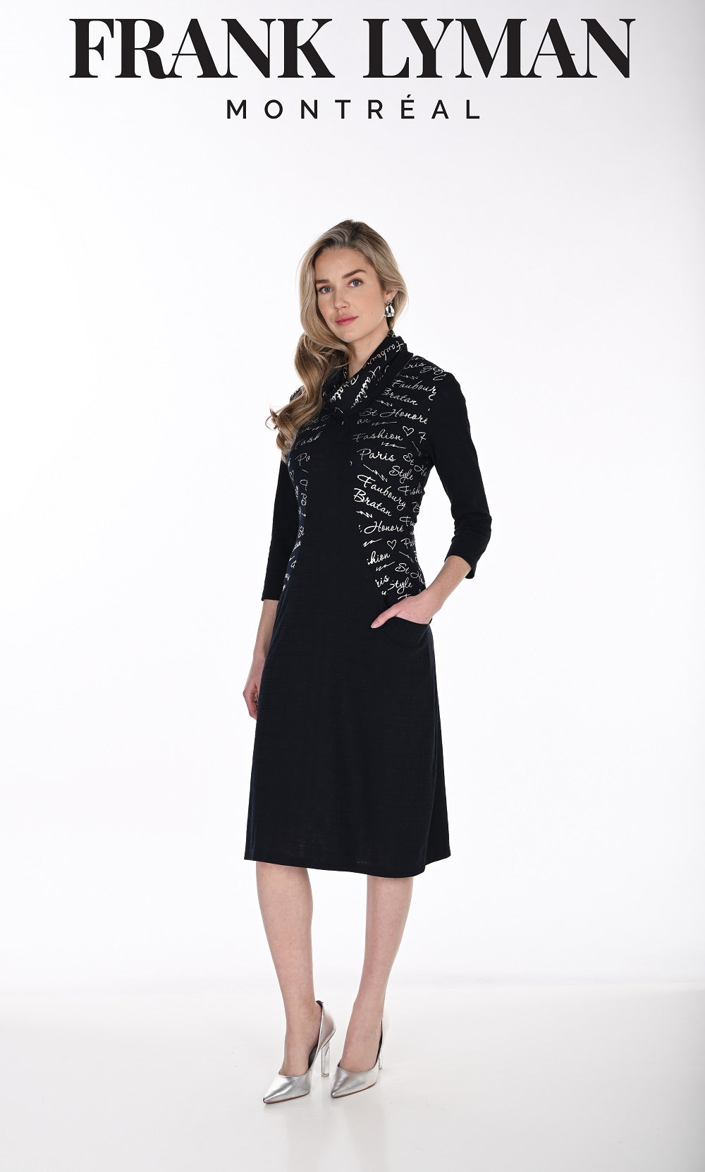 Frank Lyman - 264355 - Navy/Silver - Dress - New