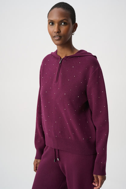 Joseph Ribkoff - 264618 -  Elderberry -Sport Sweater - New