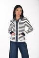 Frank Lyman - 264855 - Striped Casual Cardigan - NEW - Its a neat fit