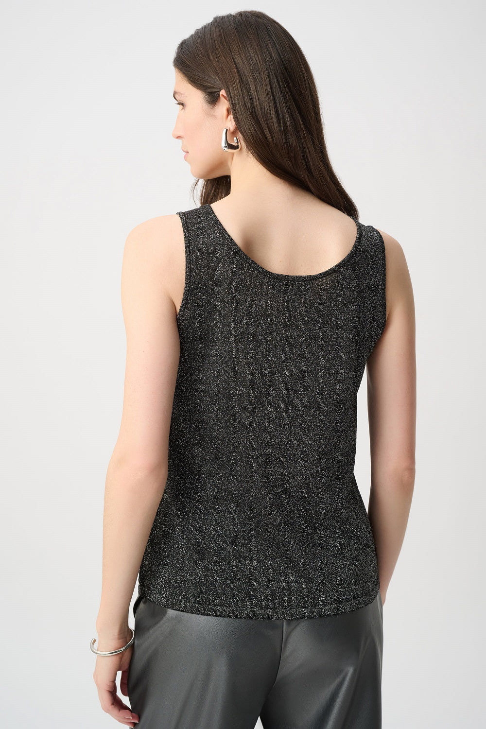 Joseph Ribkoff - 264928 - Black - Rhinestone Open‑Stitch Cami - New