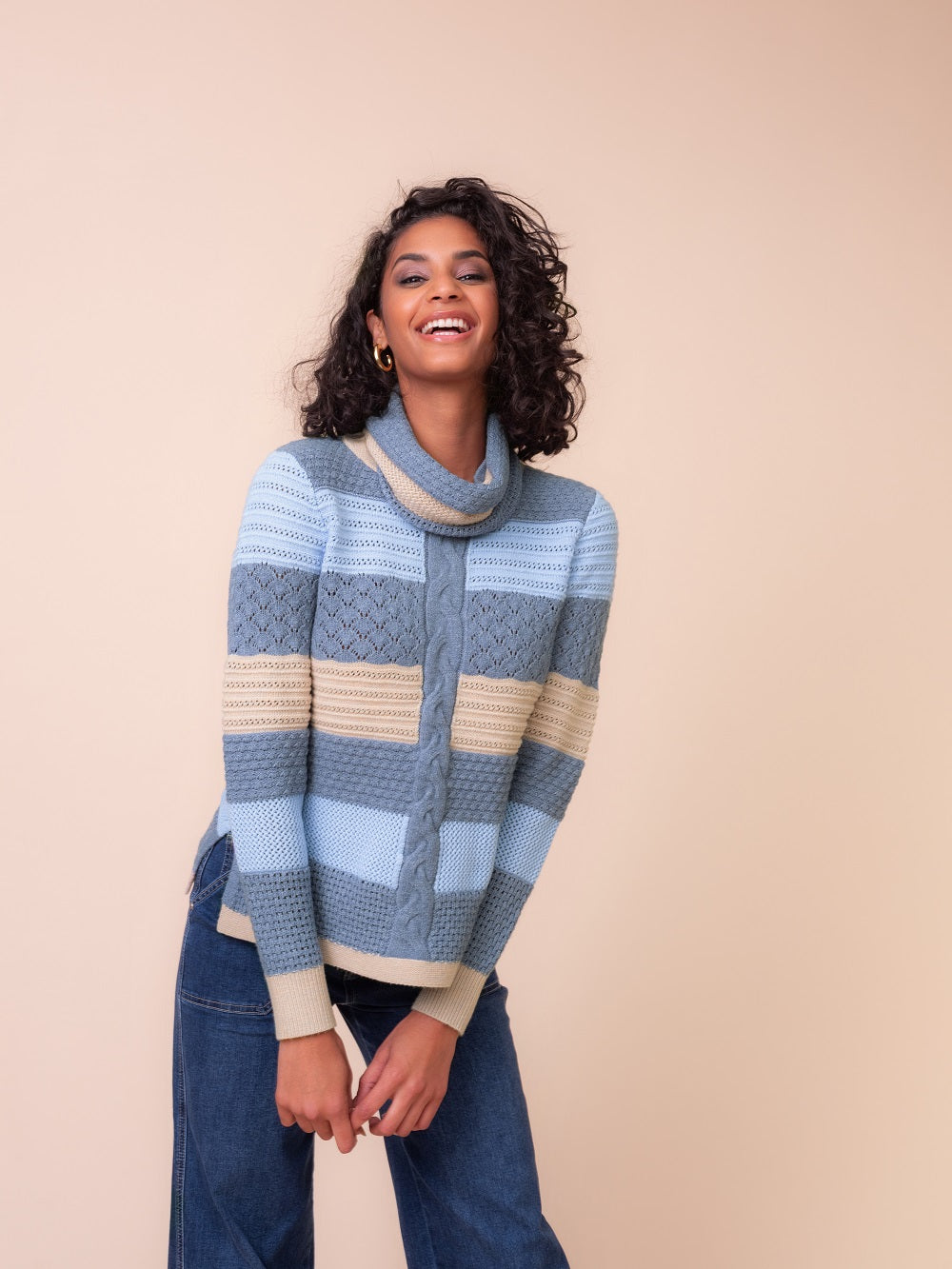 Alison Sheri - A48007 - Blue - Sweater - New