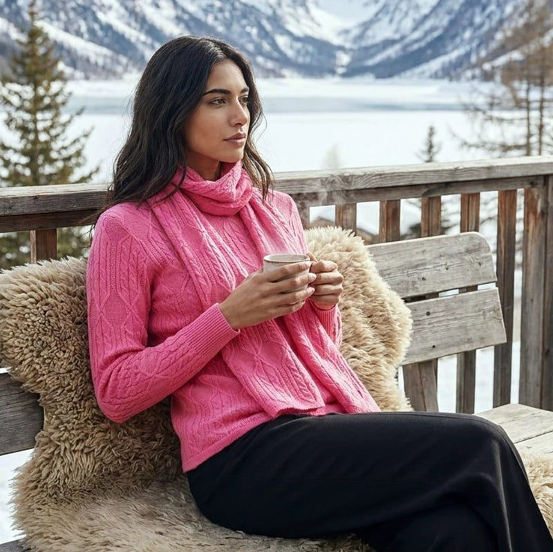 Alison Sheri - A48068 - Fuchia - Sweater - New