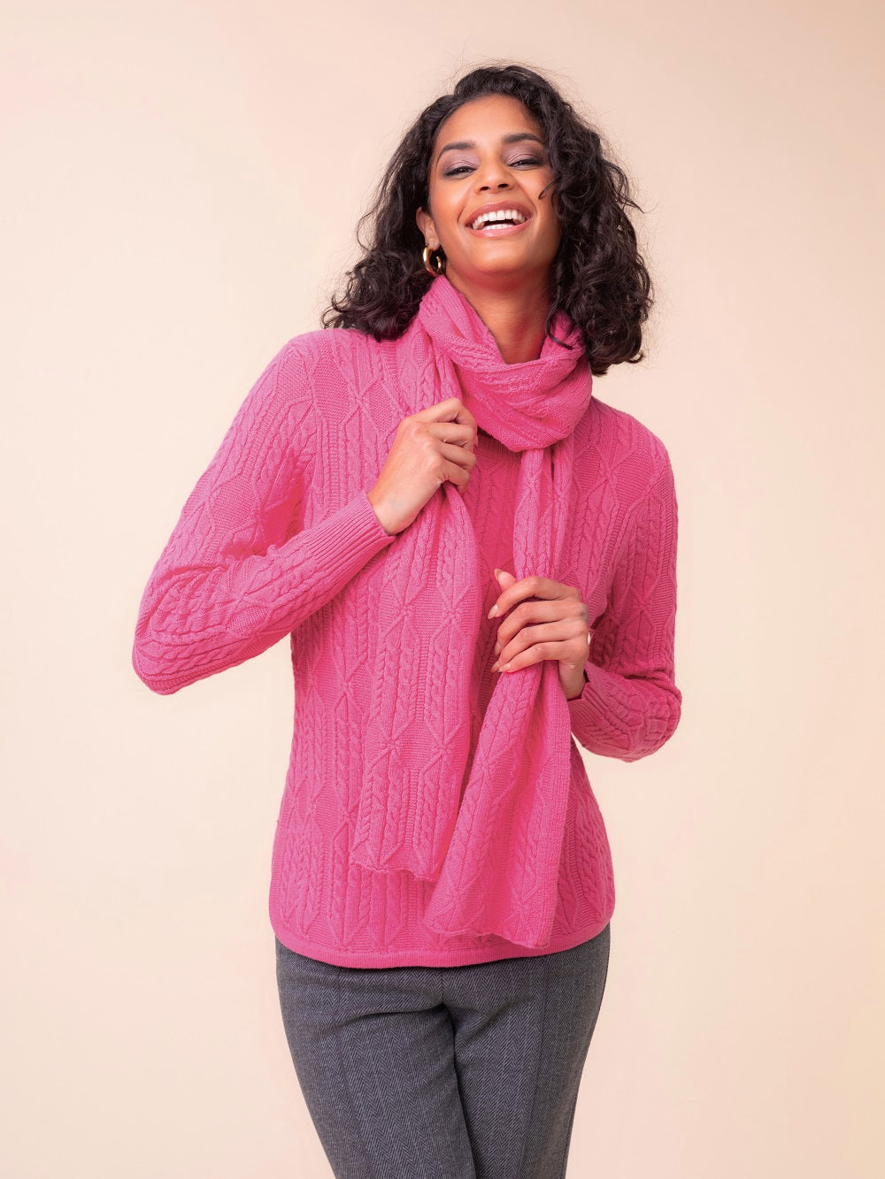 Alison Sheri - A48068 - Fuchia - Sweater - New