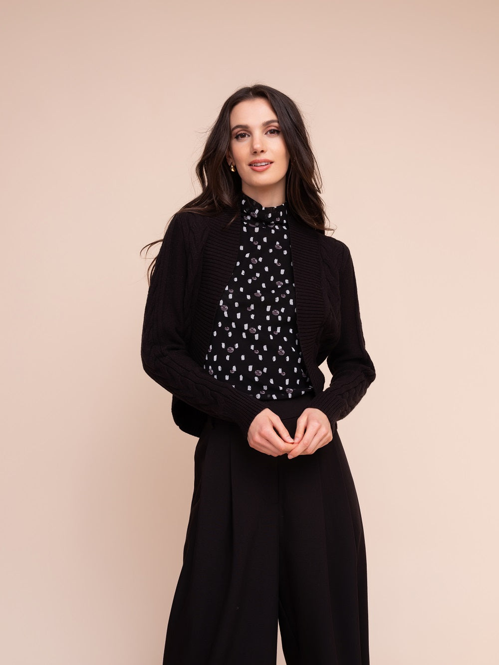 Alison Sheri - A48220 - Black - Cardigan - New