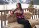 Alison Sheri - A48221 - Fuchsia/Black - Cardigan - New