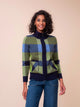 Alison Sheri - A48283 - Green/Blue - Cardigan - New