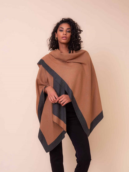 Alison Sheri - Tan/Grey - Wrap/Cover - New