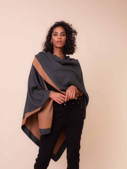 Alison Sheri - Tan/Grey - Wrap/Cover - New