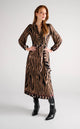 K.Design - D306 - Maxi Dress - Animal Print - New