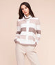 Alison Sheri - A48007 - Sand - Sweater - New - Detachable Collar
