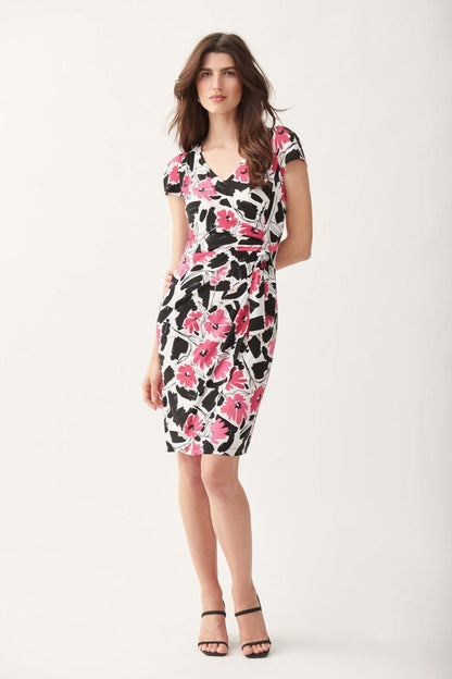 Joseph-Ribkoff-V-Neck-Gather-Side-Dress-221231-CC30104-main-800x1200