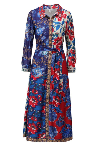 K.Design - D600 - Maxi Dress - Floral Print - New