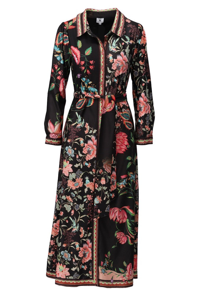 K.Design - D603 - Maxi Dress - Floral Print - New
