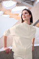 Joseph Ribkoff - 263625 - Scuba Jersey Funnel-neck Sport Top - Birch - New