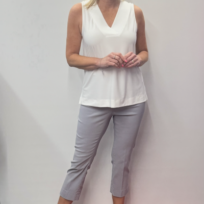 Ficelle - Crop Pant - Silver Grey