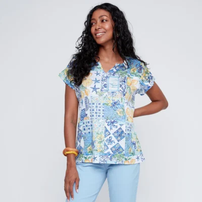 Coco Y Club - 2613117 - Top - ‘Amalfi’ Lace Detail Top