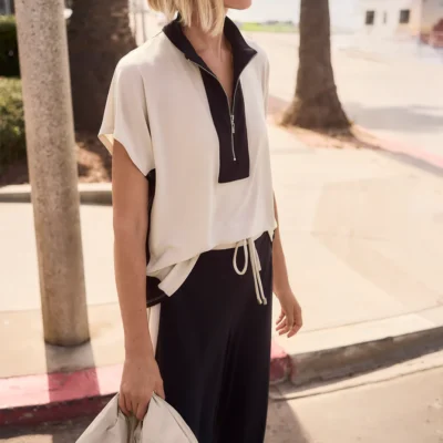 Joseph Ribkoff - 261611 - Sporty Zip Top - Hot Style